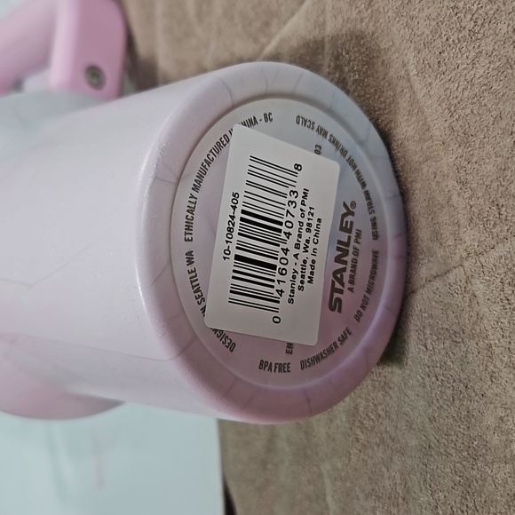 Stanley 40 oz Stainless Steel H2.0 flows tates Quencher Tumbler Watercolor Tulle - Picture 4 of 9